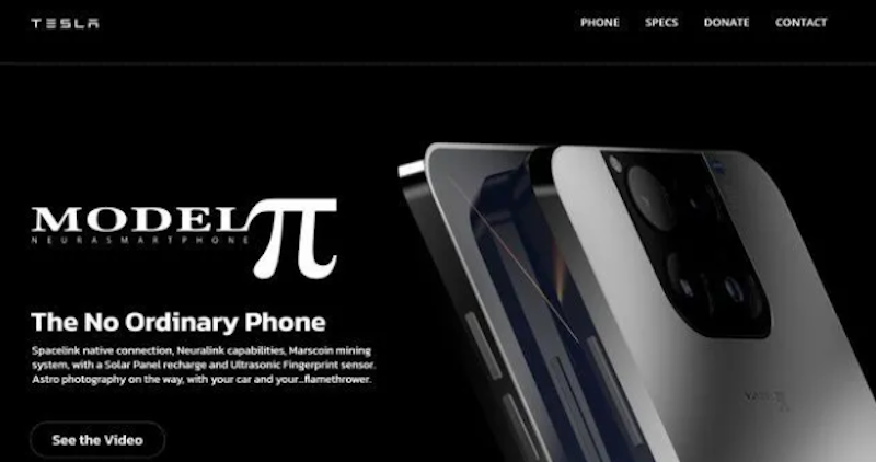 описание смартфона Tesla Pi