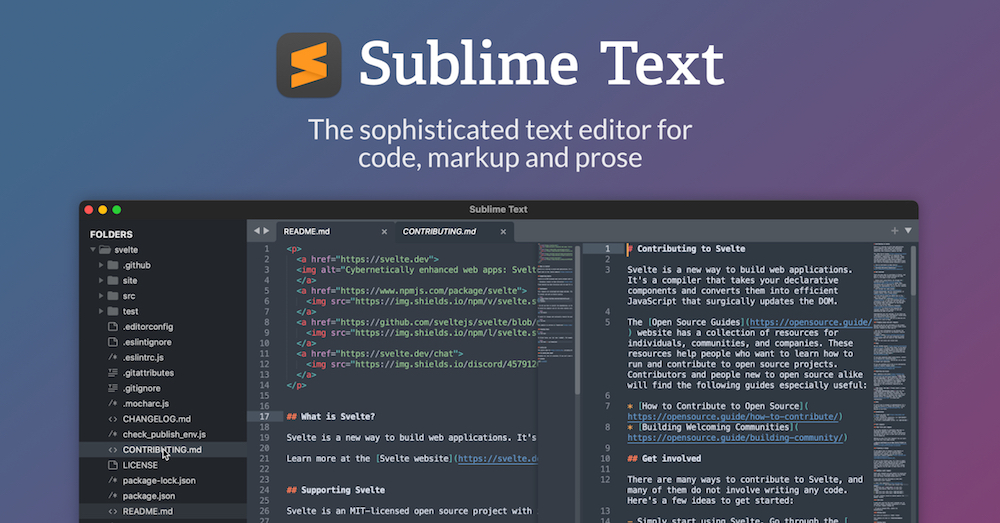 Sublime Text аналог Notepad++