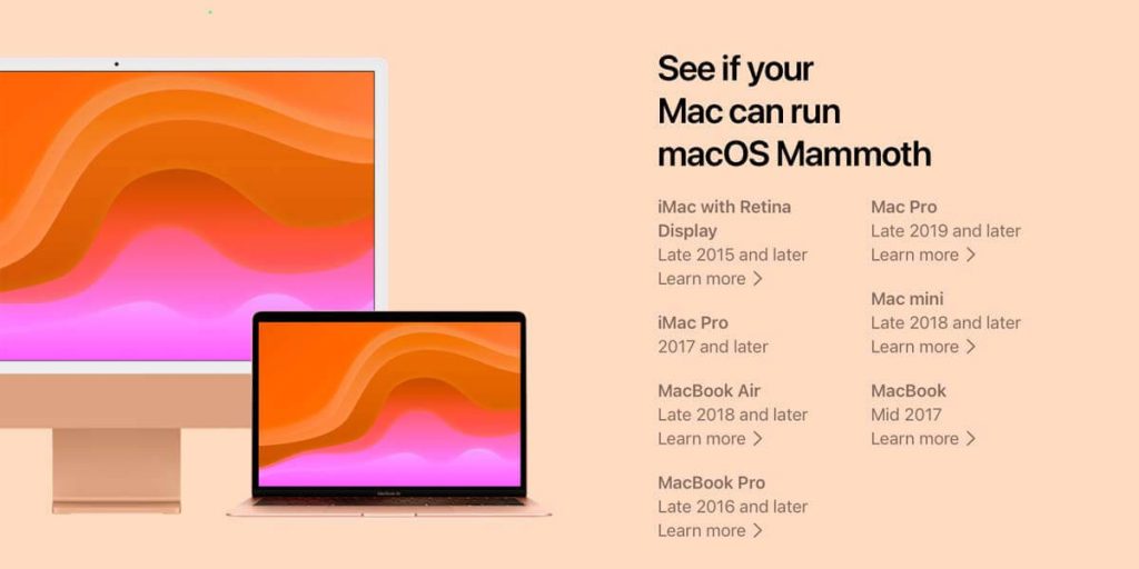 Анонс macOS 13 Mammoth