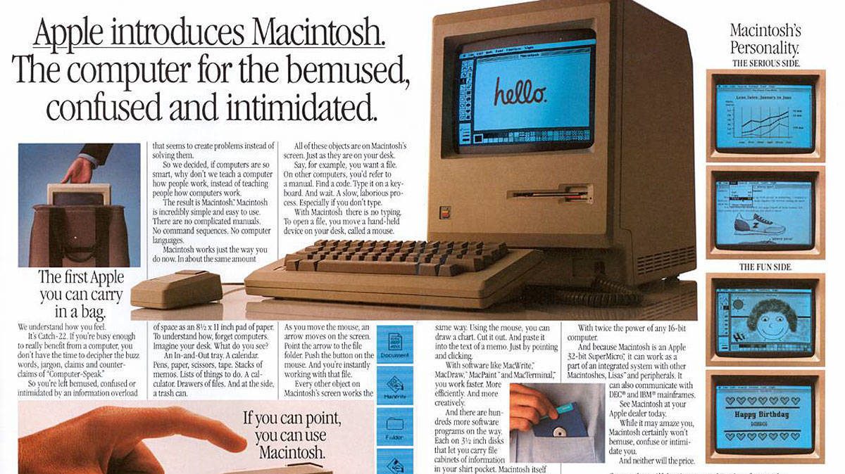 День рождения первого Apple Macintosh — 24 января 1984 года
